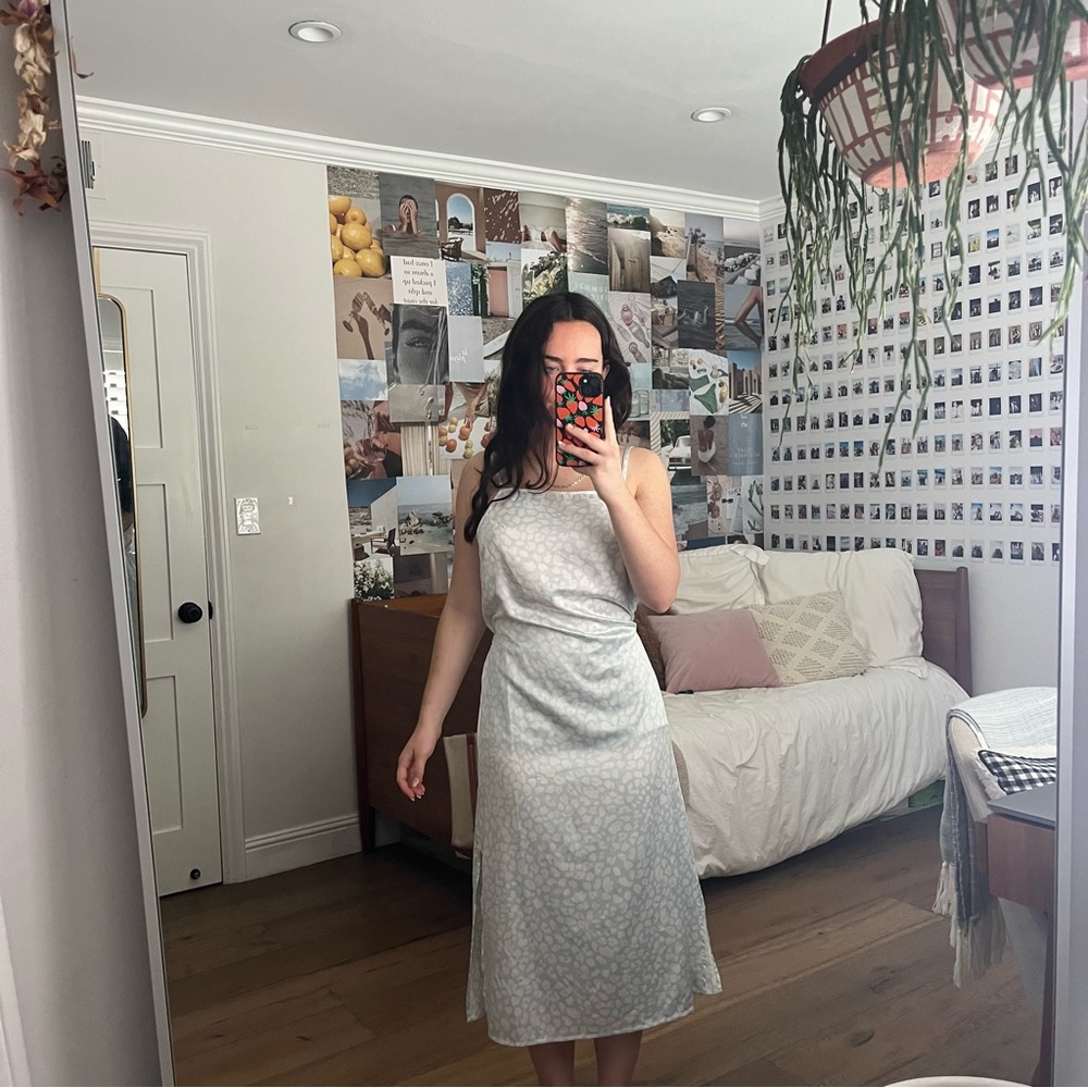 Blue Patterned Dress